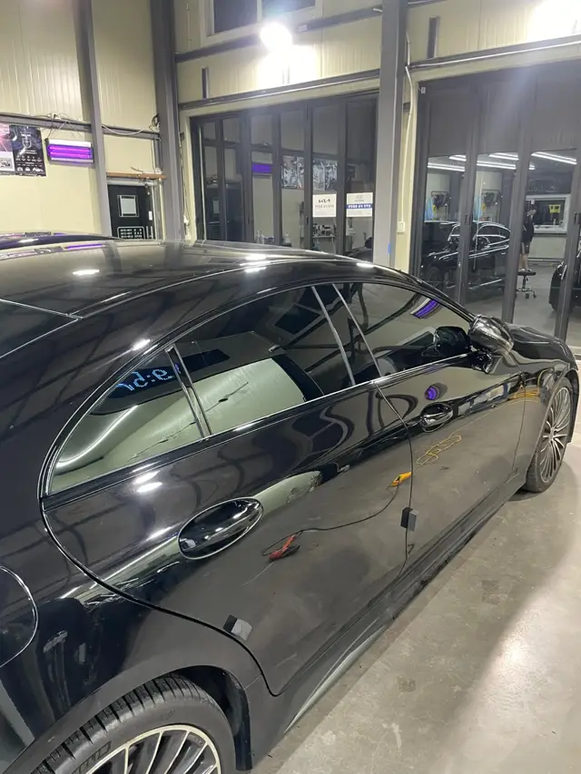 벤츠 CLS450 크롬죽이기 시공 사진 10