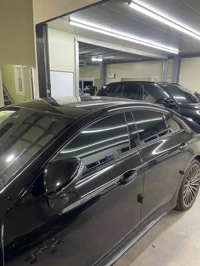 벤츠 CLS450 크롬죽이기 시공 사진 11