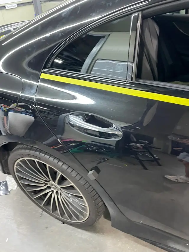 벤츠 CLS450 크롬죽이기 시공 사진 6
