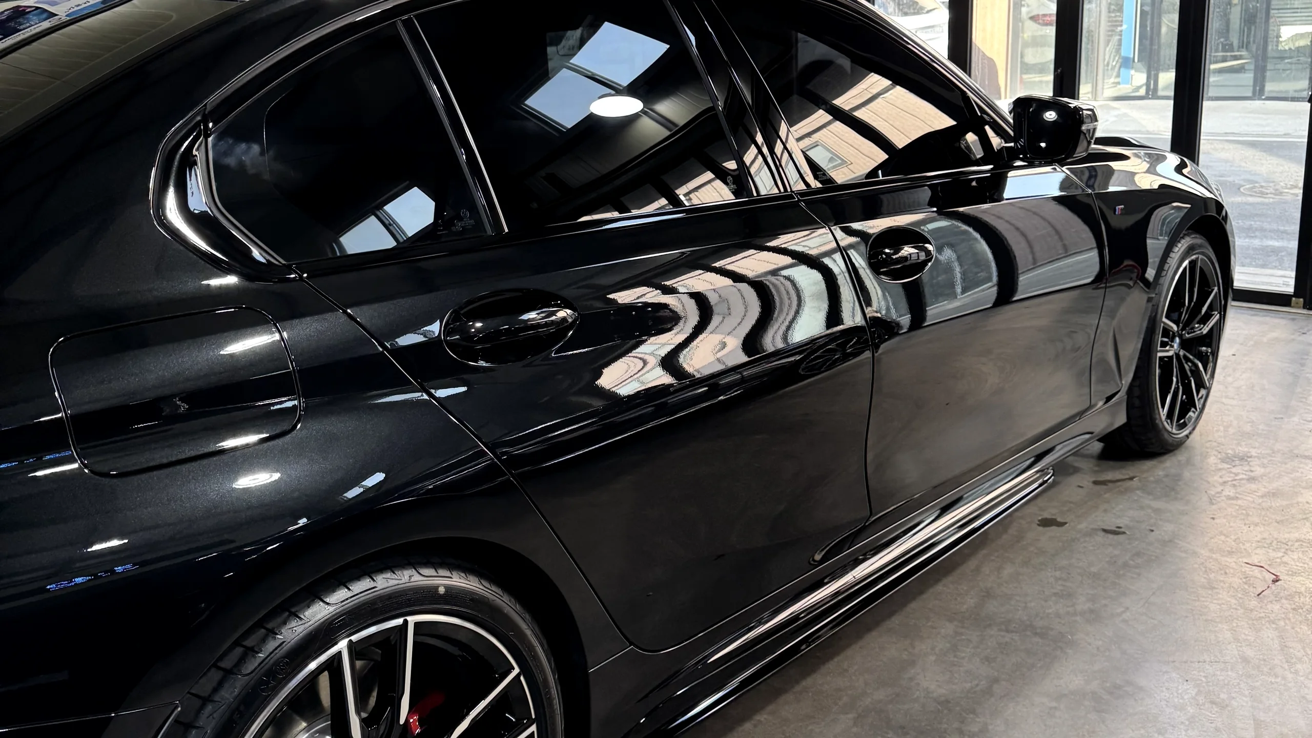 블랙 BMW M340i 전체 PPF 시공 차량