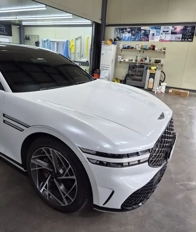 제네시스 G90 랩핑 시공 사진 8