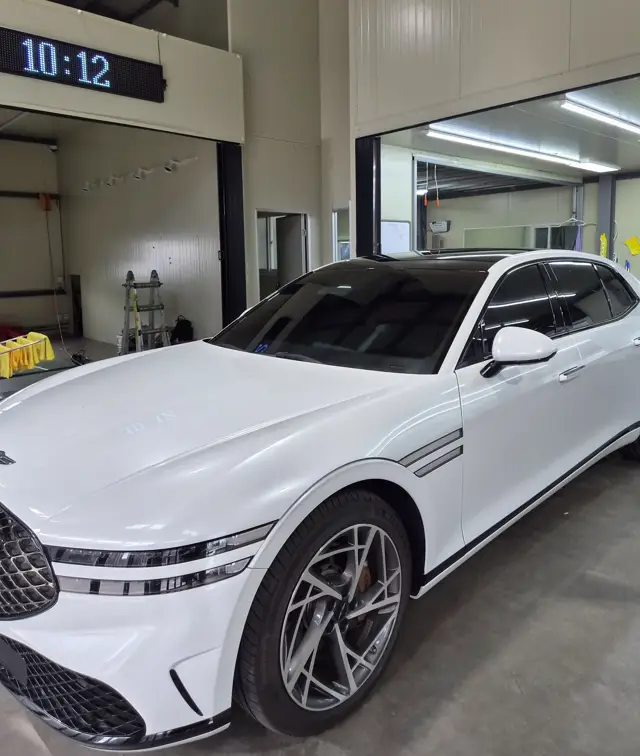제네시스 G90 랩핑 시공 사진 9